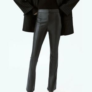 Zara faux leather long leggings